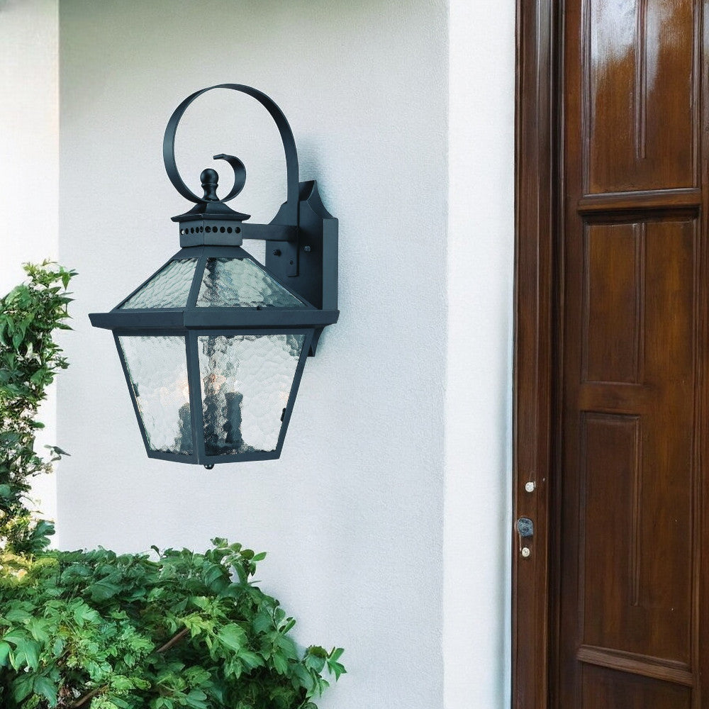 Bay Street 3-Light Matte Black Wall Light