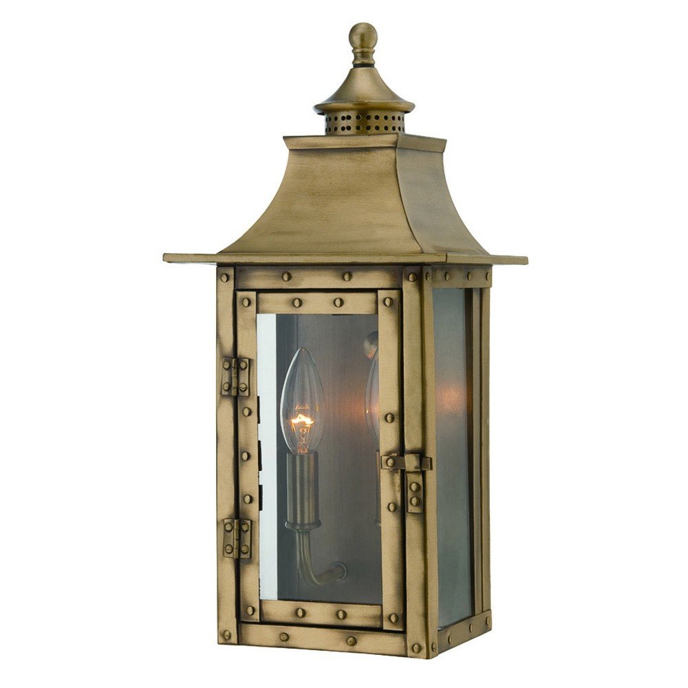 St. Charles 2-Light Aged Brass Wall Light HomeRoots