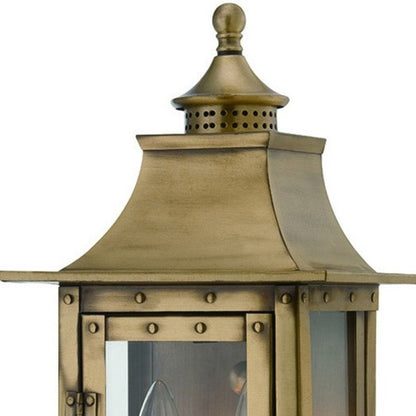 St. Charles 2-Light Aged Brass Wall Light HomeRoots