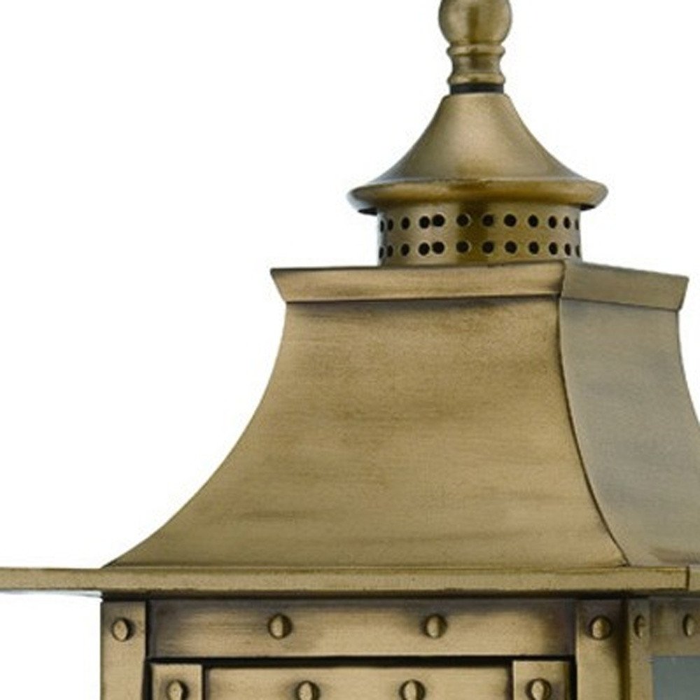St. Charles 2-Light Aged Brass Wall Light HomeRoots