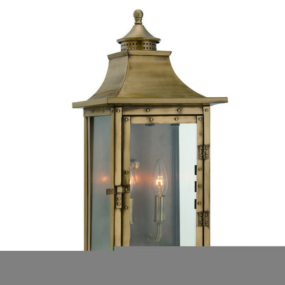 St. Charles 2-Light Aged Brass Wall Light HomeRoots