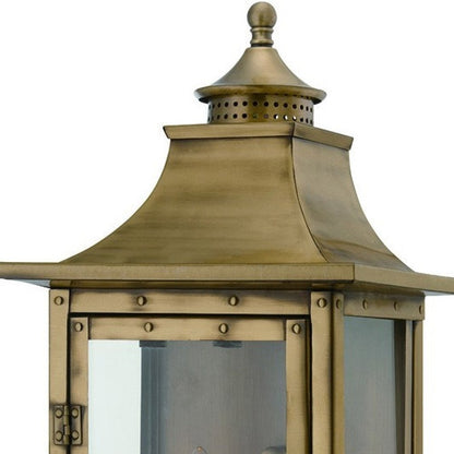 St. Charles 2-Light Aged Brass Wall Light HomeRoots