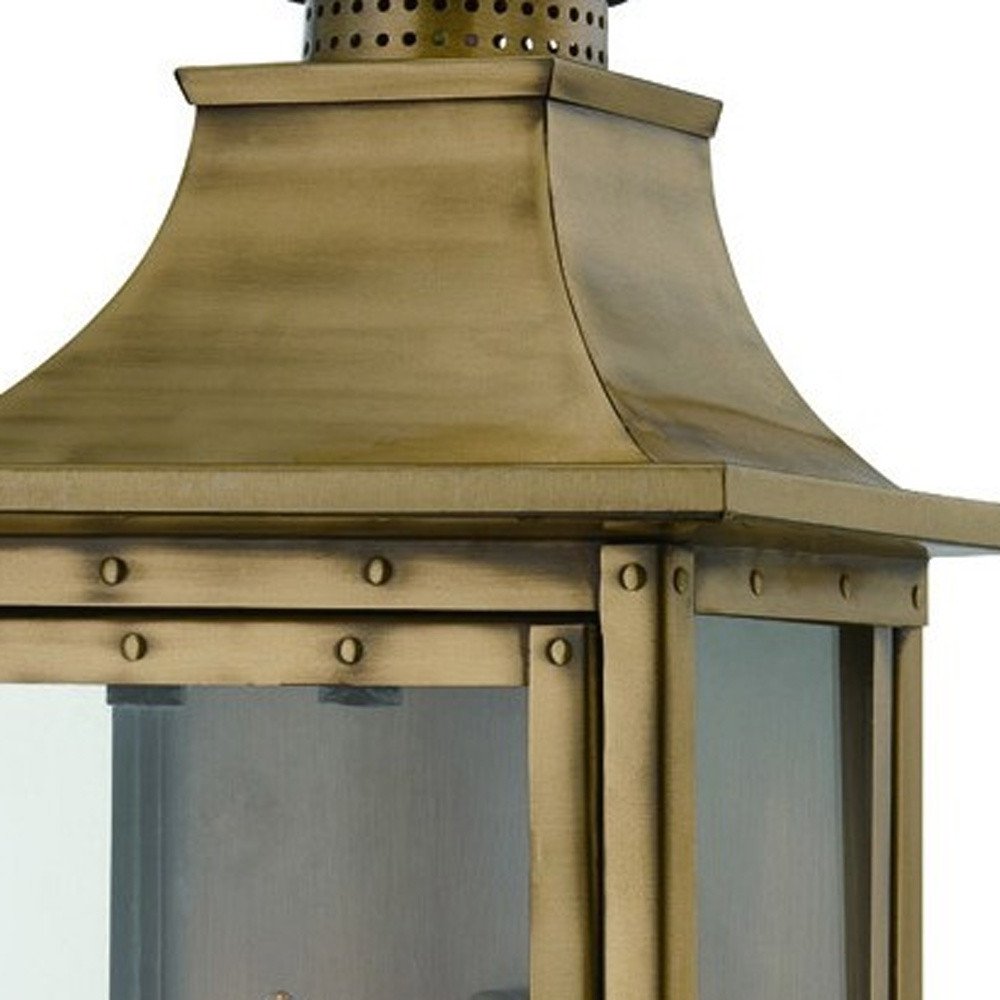 St. Charles 2-Light Aged Brass Wall Light HomeRoots