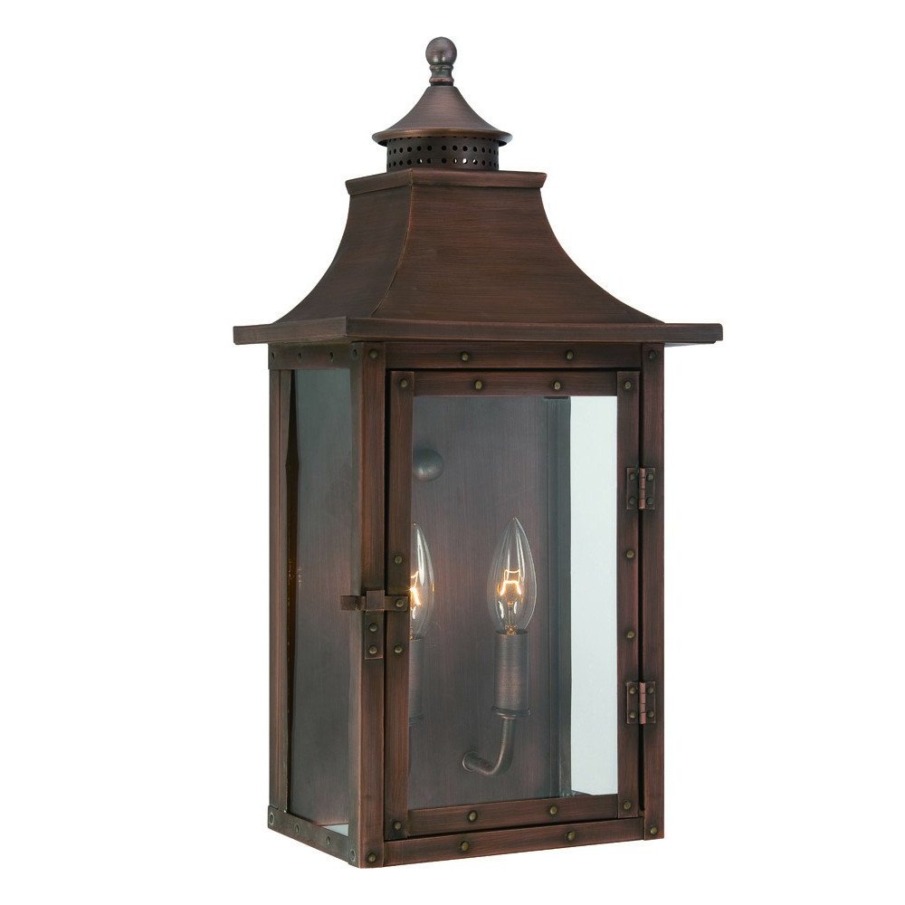 St. Charles 2-Light Acopper Patina Wall Light HomeRoots