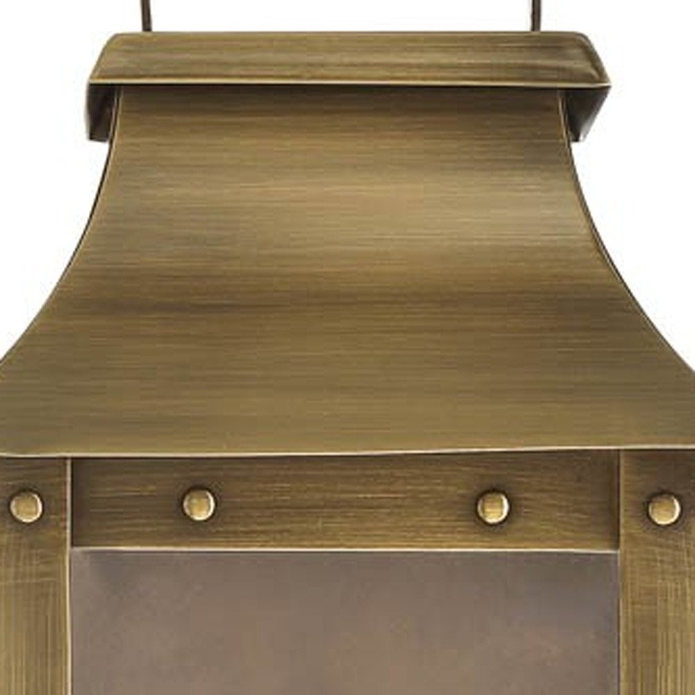 Manchester 1-Light Aged Brass Pocket Wall Light HomeRoots
