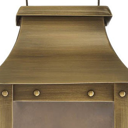 Manchester 1-Light Aged Brass Pocket Wall Light HomeRoots