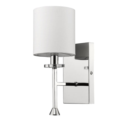 5" Silver And White Metal Flush Mounted Sconce HomeRoots