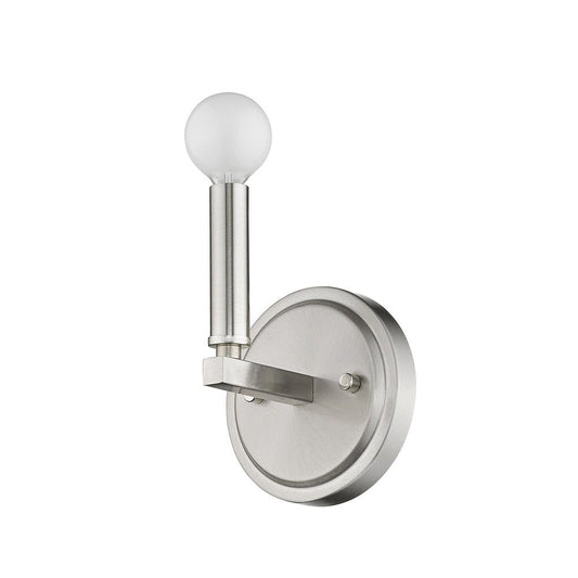 One Light Silver Wall Sconce HomeRoots