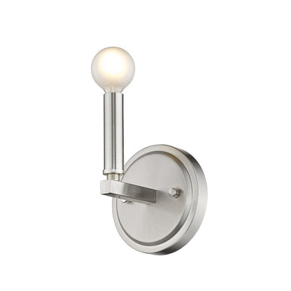 One Light Silver Wall Sconce HomeRoots