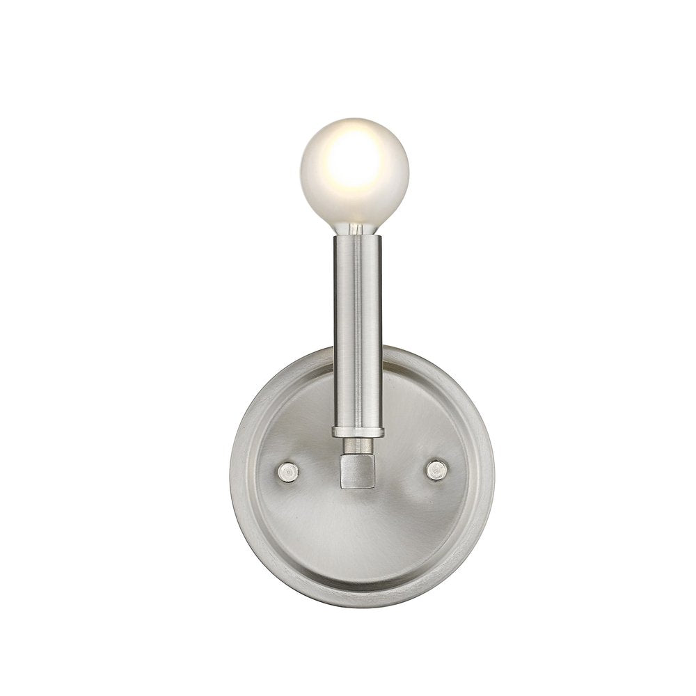 One Light Silver Wall Sconce HomeRoots