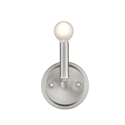 One Light Silver Wall Sconce HomeRoots