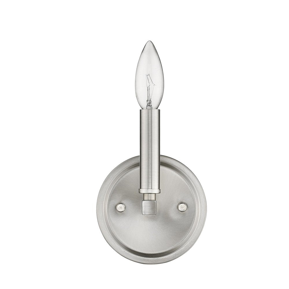 One Light Silver Wall Sconce HomeRoots