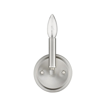 One Light Silver Wall Sconce HomeRoots
