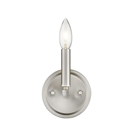 One Light Silver Wall Sconce HomeRoots