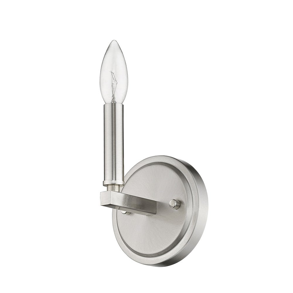 One Light Silver Wall Sconce HomeRoots