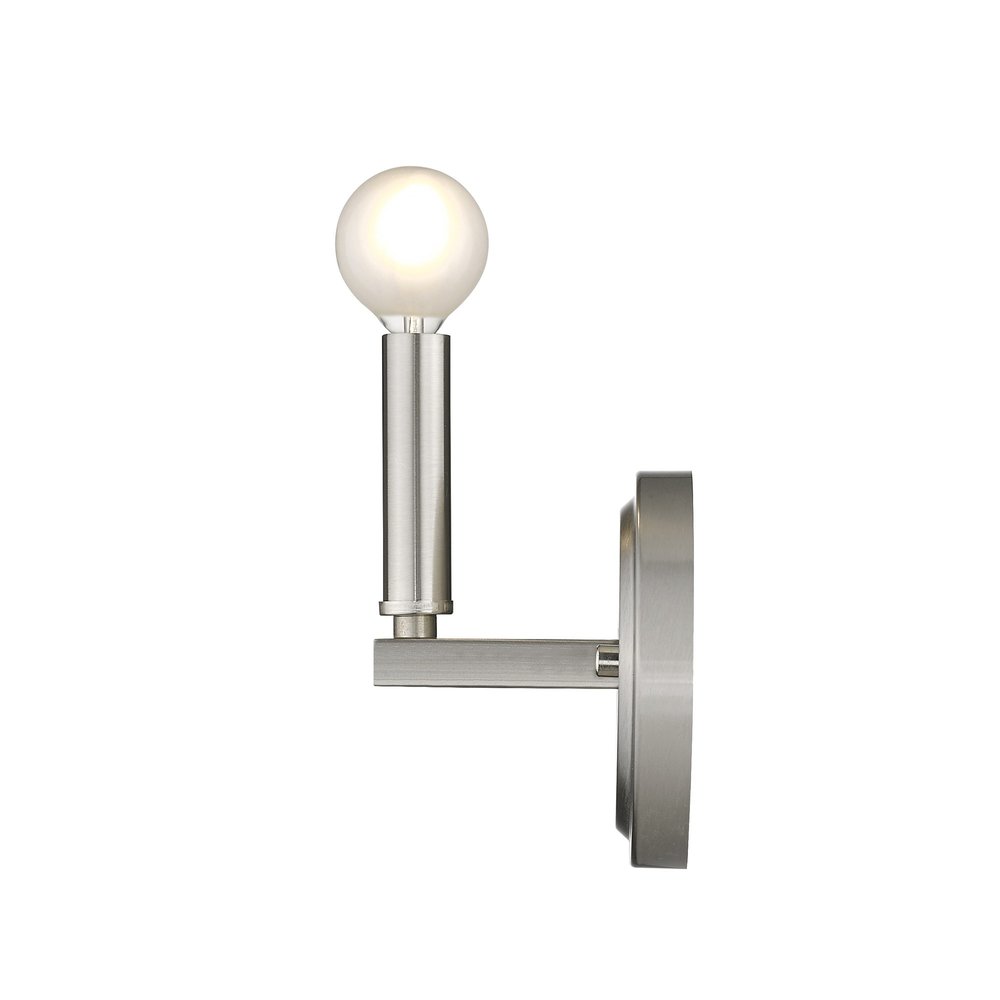 One Light Silver Wall Sconce HomeRoots