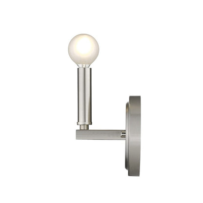 One Light Silver Wall Sconce HomeRoots