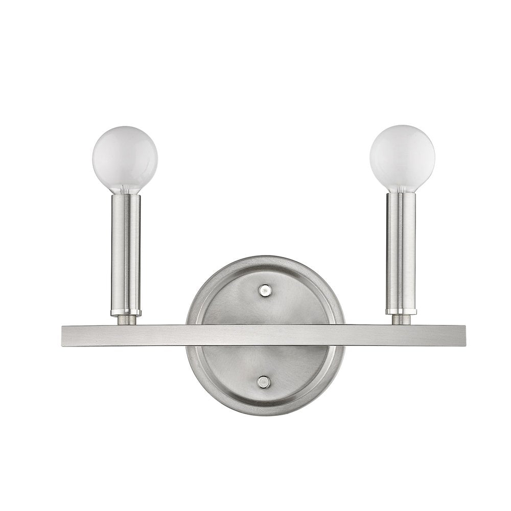 7" Silver Metal Vanity Flush Mounted Sconce HomeRoots