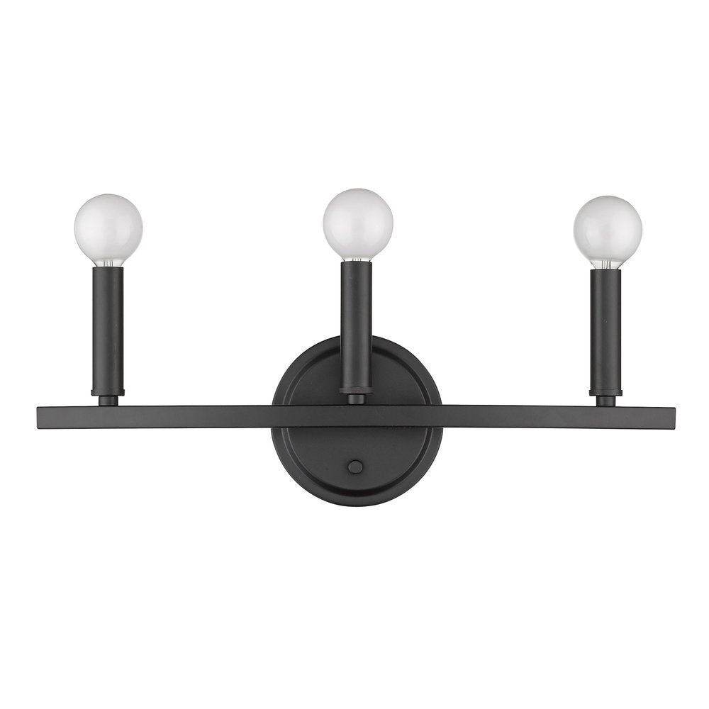 7" Black Metal Vanity Flush Mounted Sconce HomeRoots