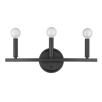 7" Black Metal Vanity Flush Mounted Sconce HomeRoots