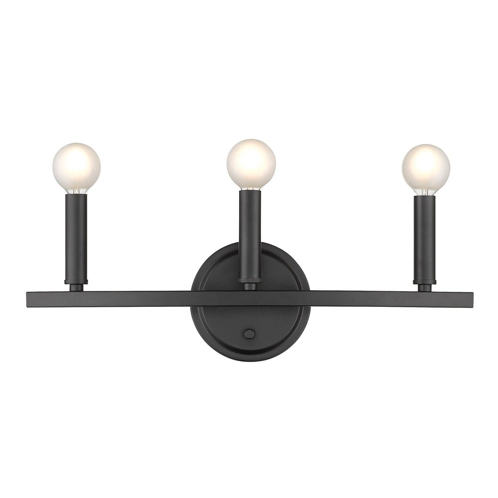 7" Black Metal Vanity Flush Mounted Sconce HomeRoots