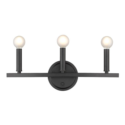 7" Black Metal Vanity Flush Mounted Sconce HomeRoots