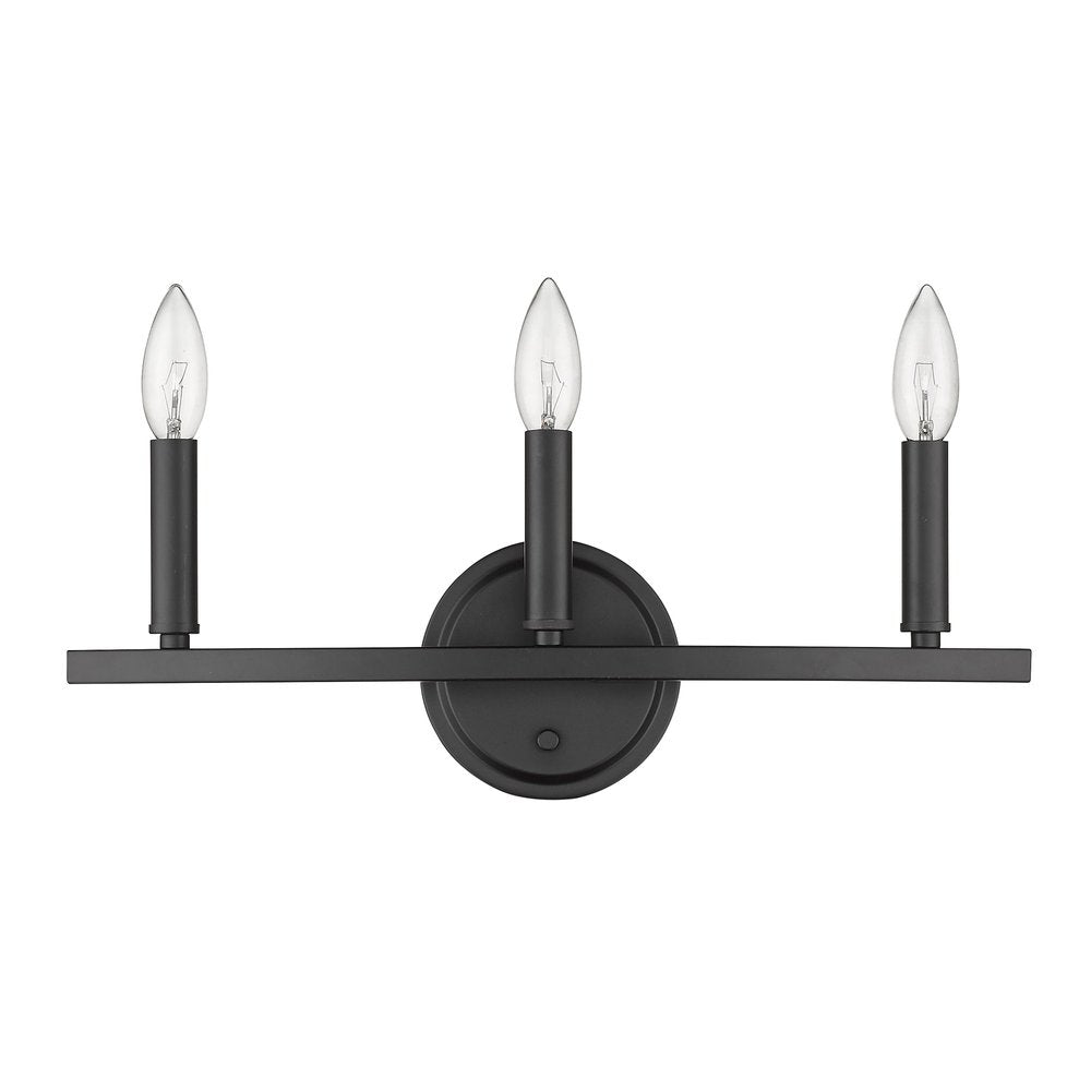 7" Black Metal Vanity Flush Mounted Sconce HomeRoots
