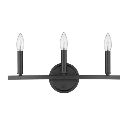 7" Black Metal Vanity Flush Mounted Sconce HomeRoots