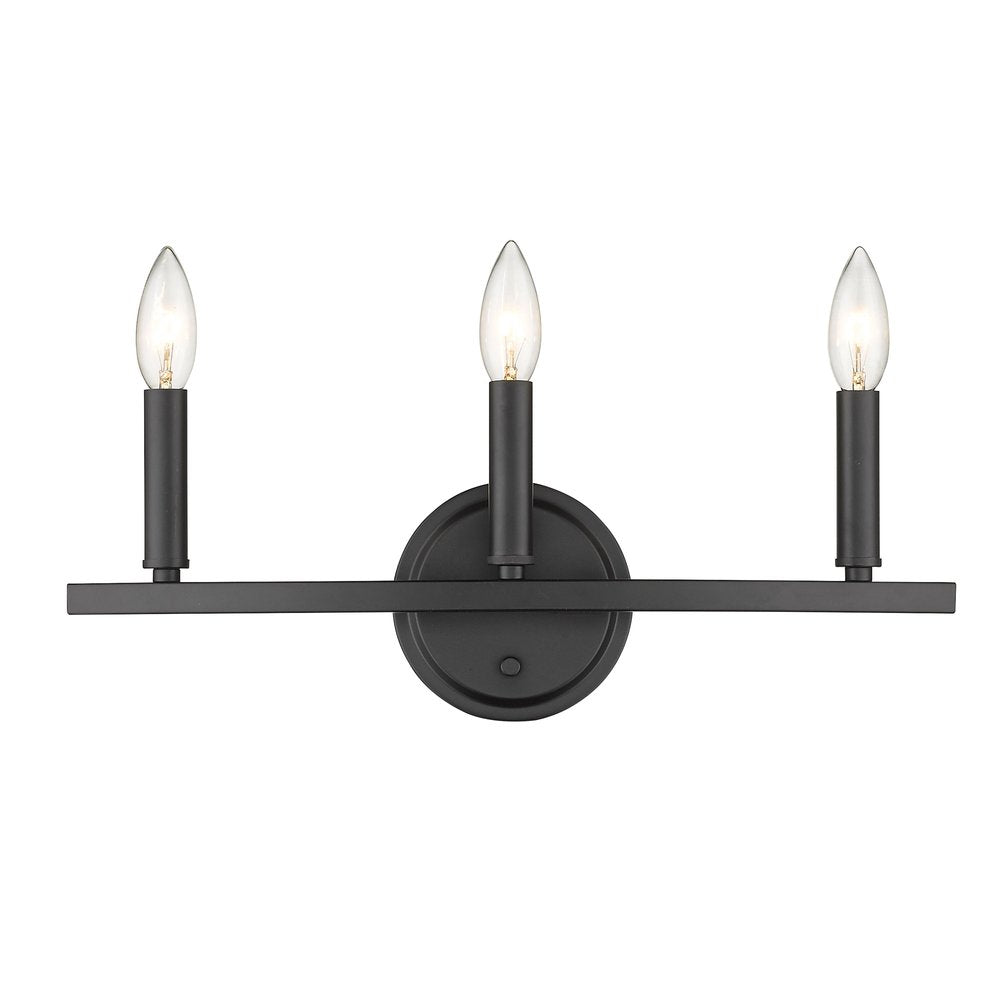 7" Black Metal Vanity Flush Mounted Sconce HomeRoots