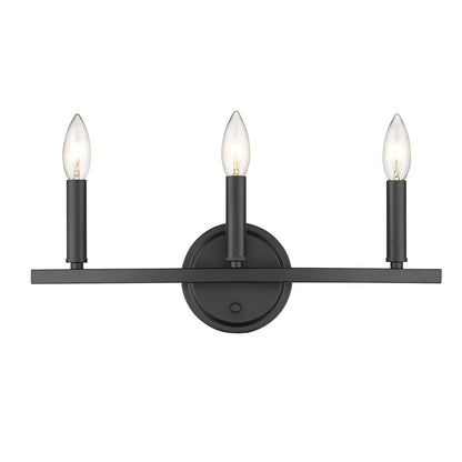 7" Black Metal Vanity Flush Mounted Sconce HomeRoots
