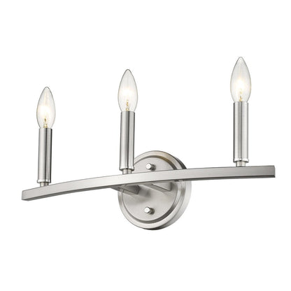 7" Silver Metal Vanity Flush Mounted Sconce HomeRoots