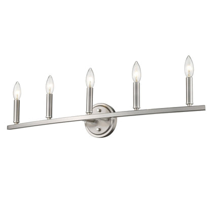 7" Silver Metal Vanity Flush Mounted Sconce HomeRoots