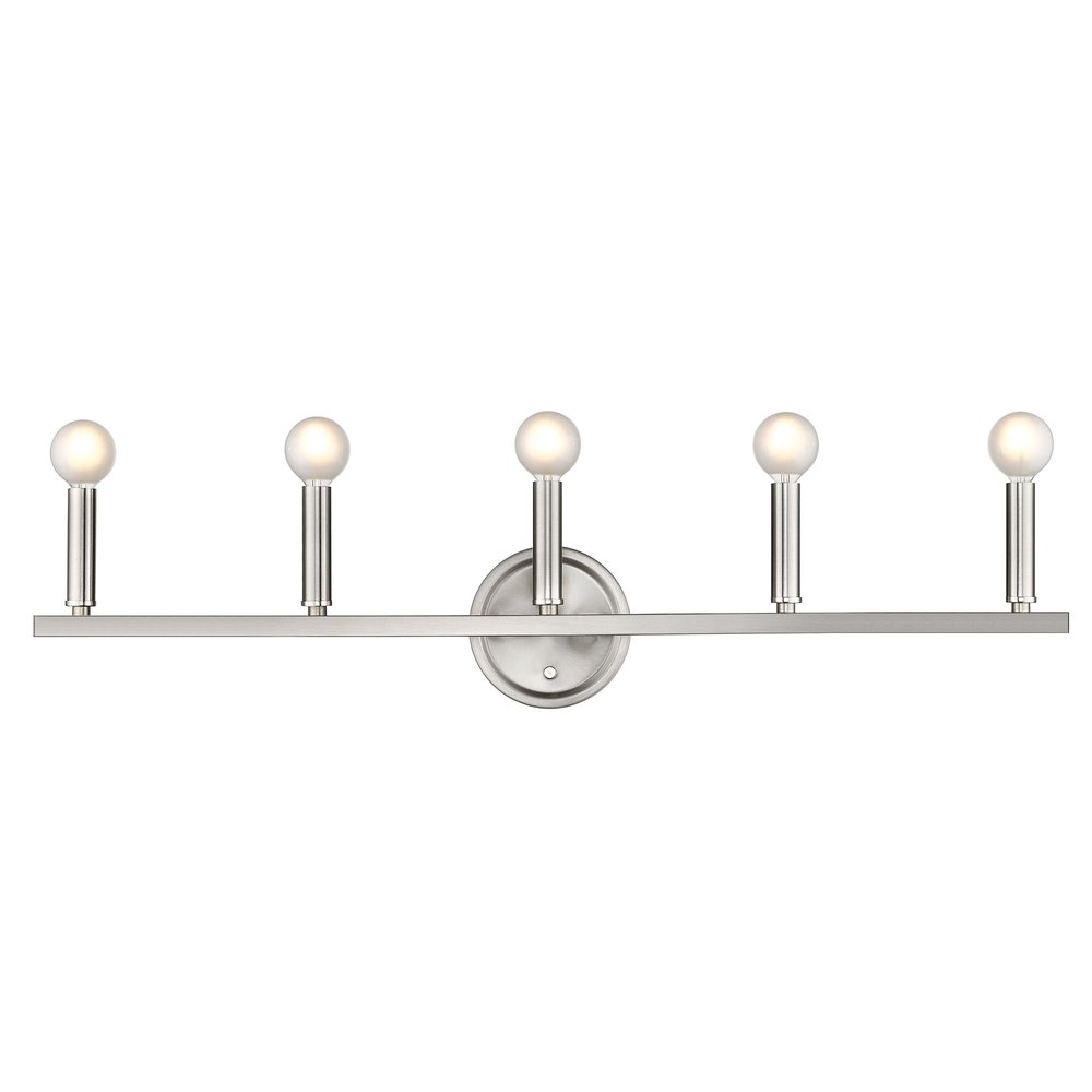 7" Silver Metal Vanity Flush Mounted Sconce HomeRoots