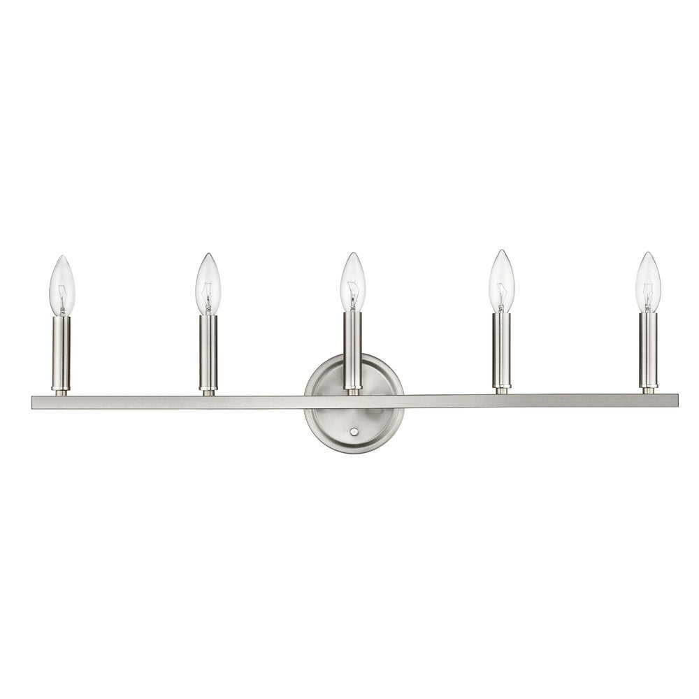 7" Silver Metal Vanity Flush Mounted Sconce HomeRoots