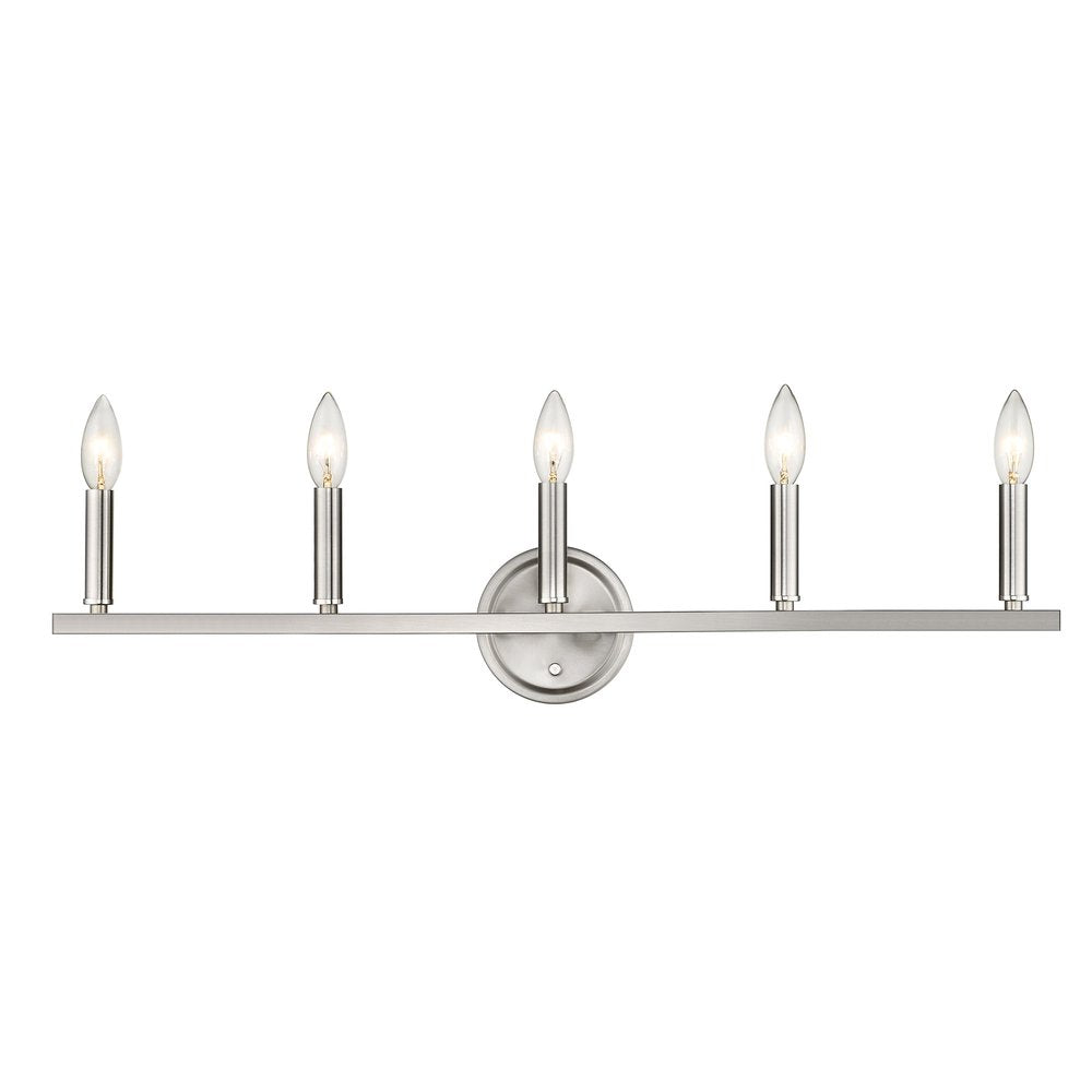 7" Silver Metal Vanity Flush Mounted Sconce HomeRoots