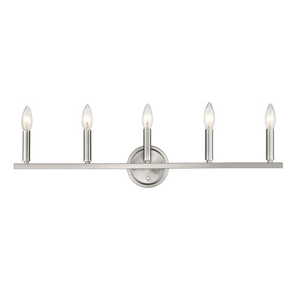 7" Silver Metal Vanity Flush Mounted Sconce HomeRoots