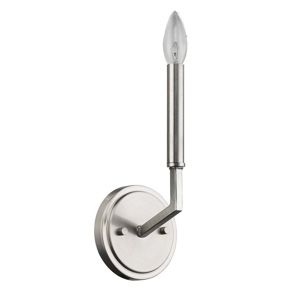Minimalist Silver Wall Sconce HomeRoots