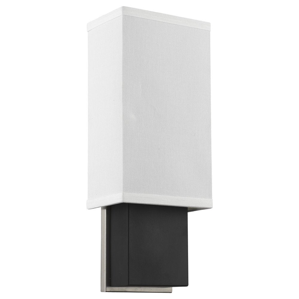 Rectangular Wall Sconce with Linen Fabric Shade HomeRoots