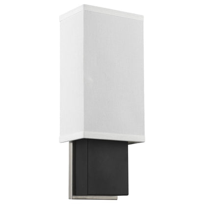 Rectangular Wall Sconce with Linen Fabric Shade HomeRoots
