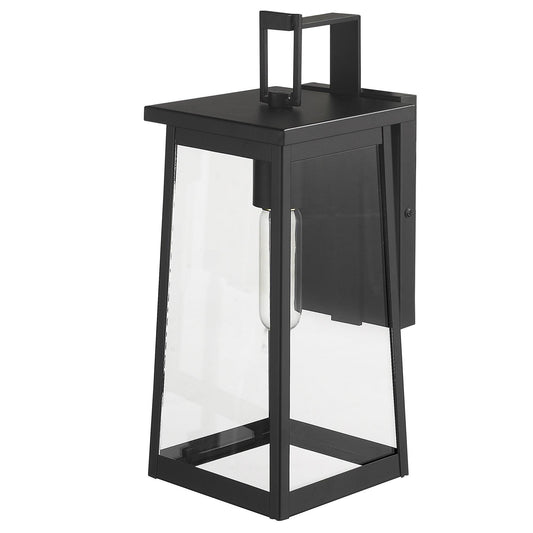 Black Contempo Elongated Outdoor Wall Light - FurniFindUSA