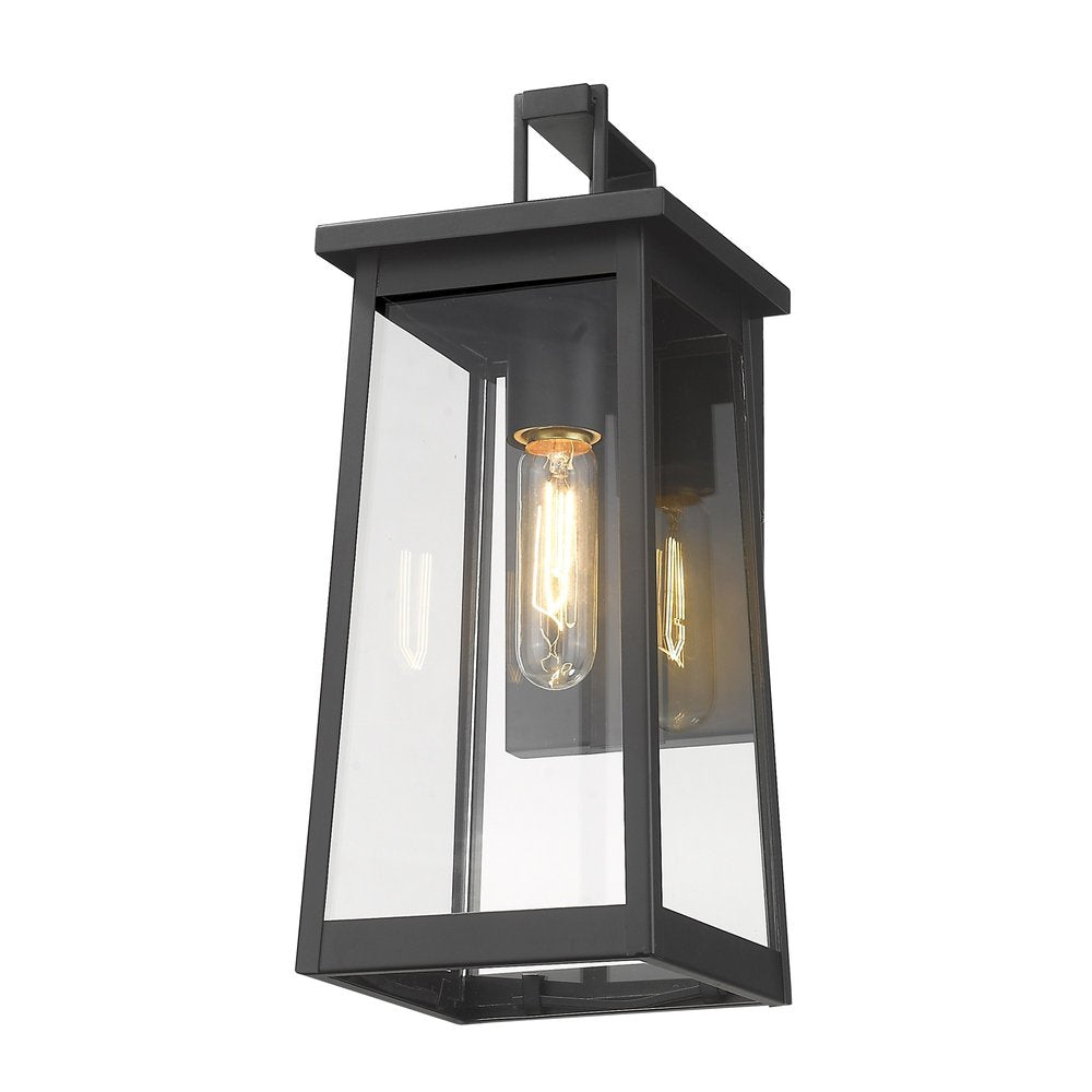Black Contempo Elongated Outdoor Wall Light — view 2