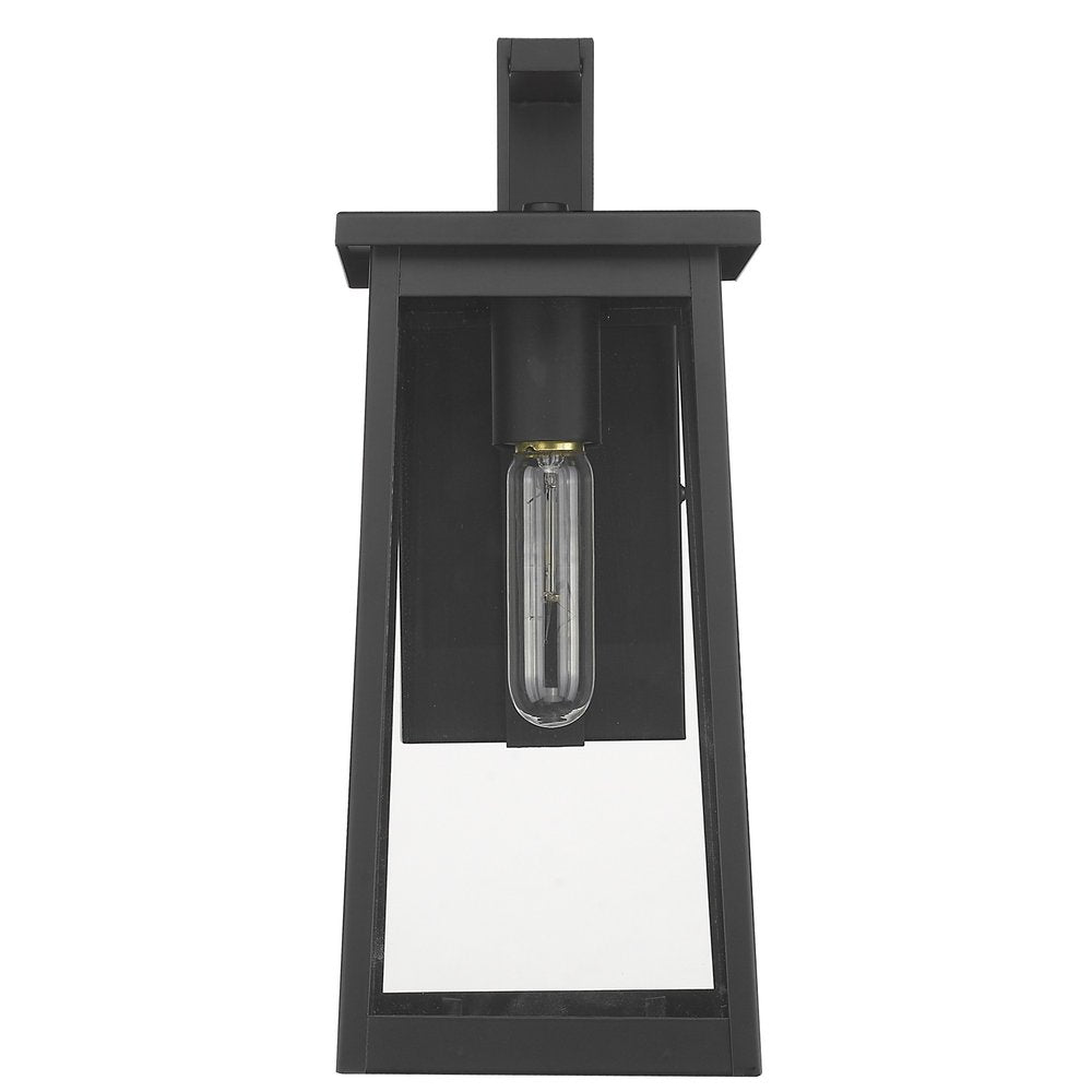 Black Contempo Elongated Outdoor Wall Light — view 3