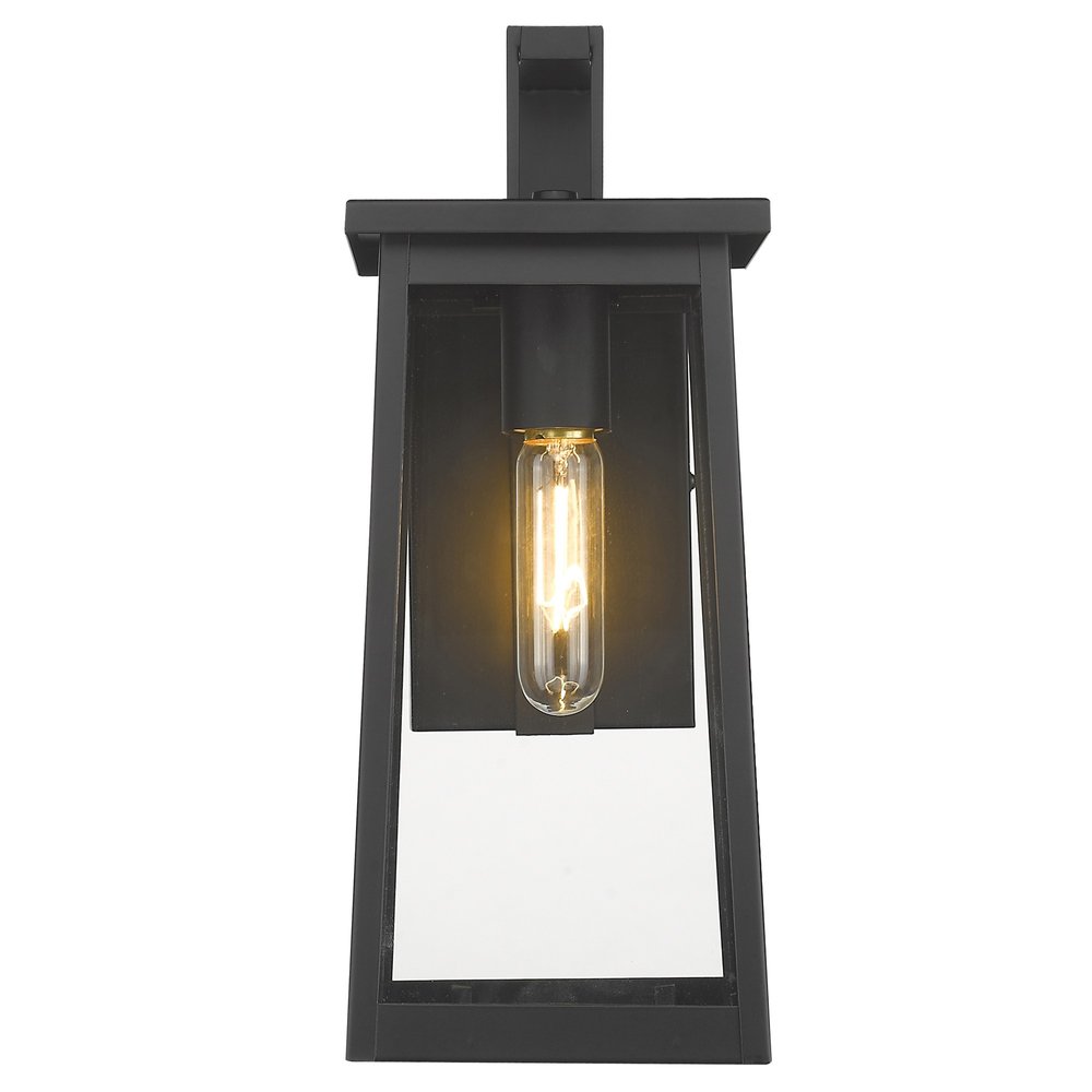 Black Contempo Elongated Outdoor Wall Light — view 4