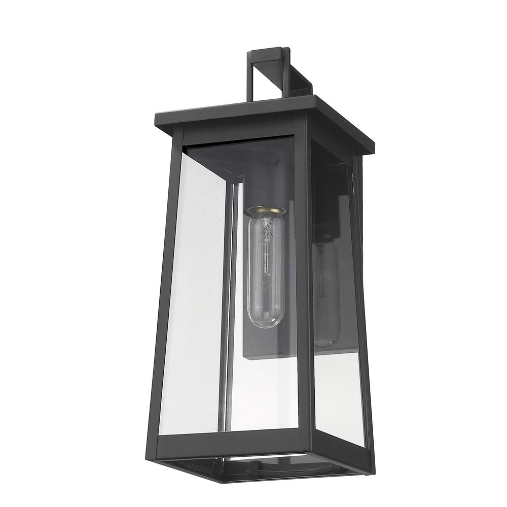 Black Contempo Elongated Outdoor Wall Light — view 6