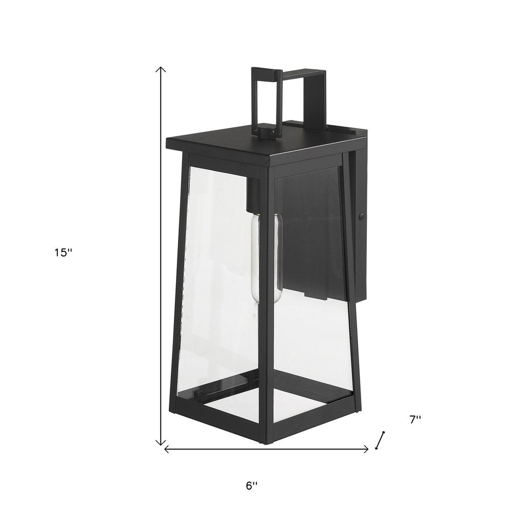 Black Contempo Elongated Outdoor Wall Light — view 7