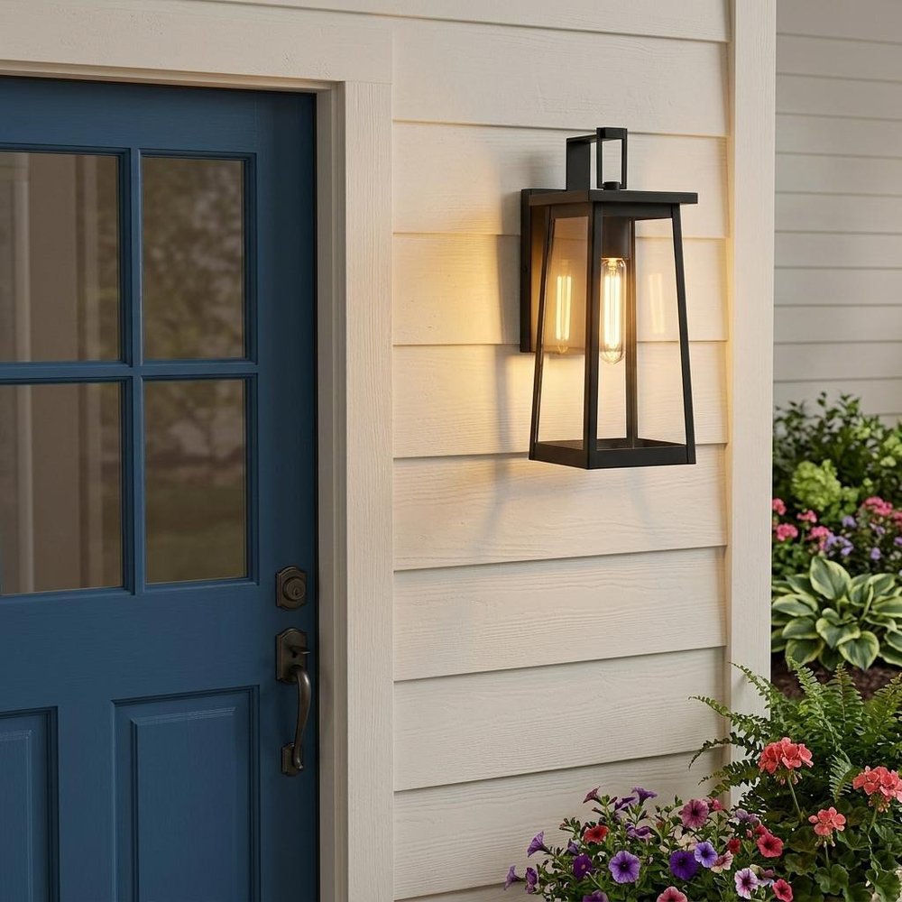 Black Contempo Elongated Outdoor Wall Light — view 8