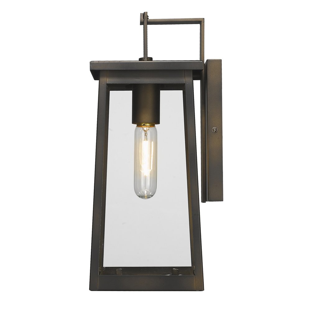 Burnished Bronze Contempo Elongated Outdoor Wall Light HomeRoots
