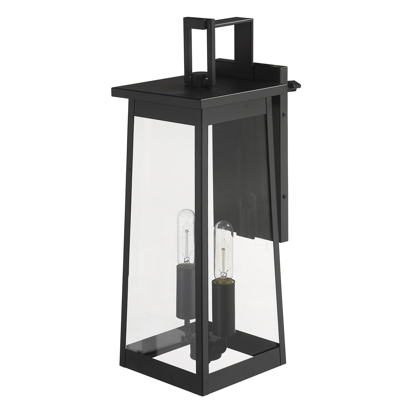 Alden 2-Light Matte Black Wall Light - FurniFindUSA