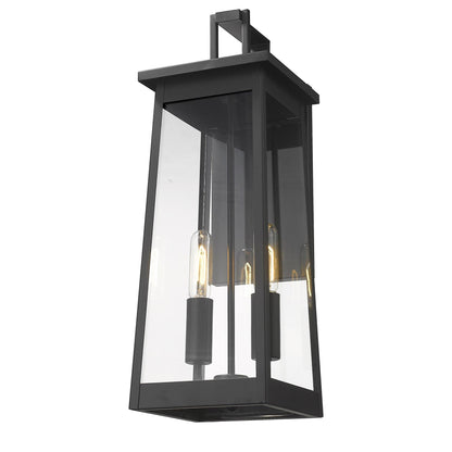 Alden 2-Light Matte Black Wall Light - FurniFindUSA