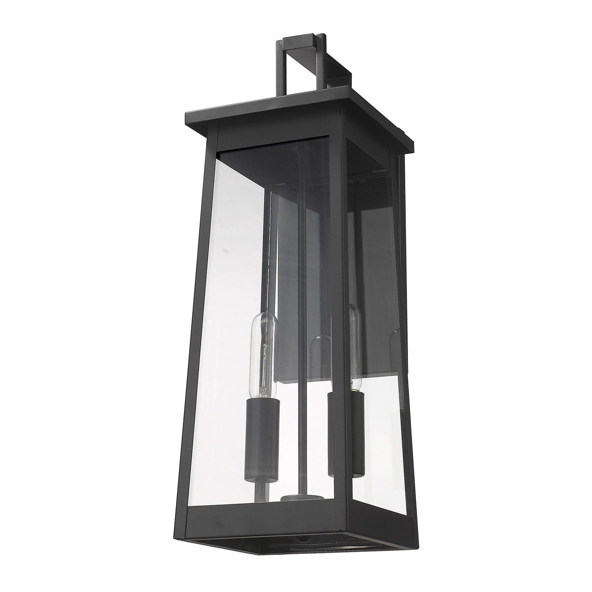 Alden 2-Light Matte Black Wall Light - FurniFindUSA